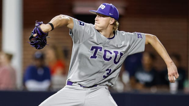 TCU Baseball starting pitcher Braeden Sloan